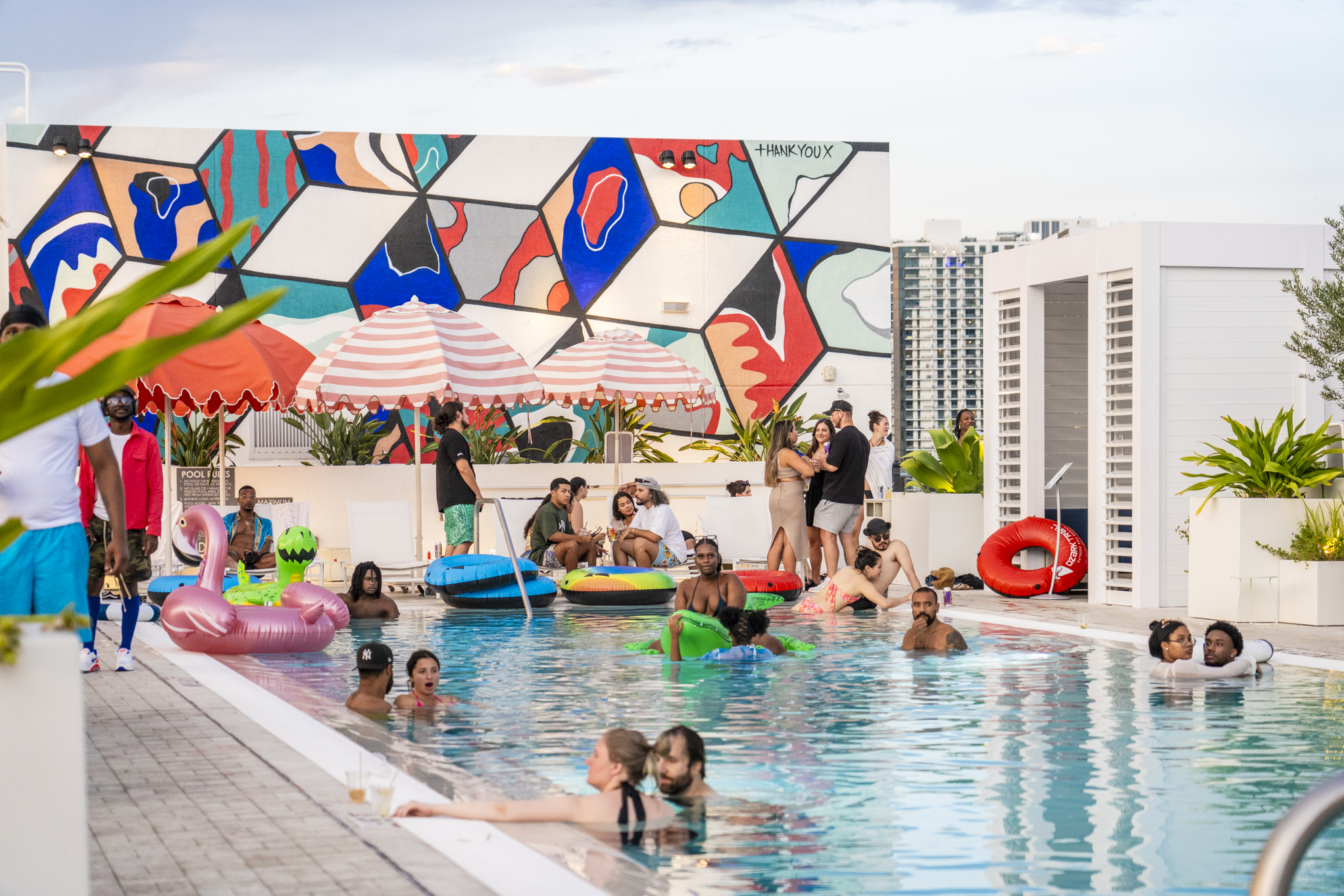 People hanging out at ART Wynwood